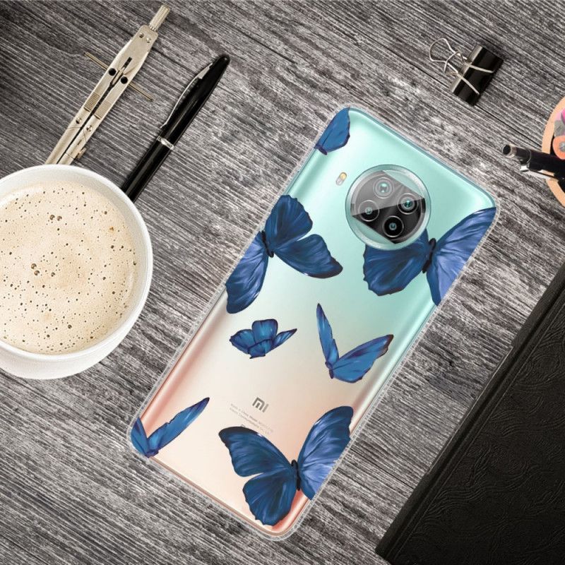 Cover Xiaomi Mi 10T Lite 5G / Redmi Note 9 Pro 5G Lyserød Sommerfugle Sommerfugle