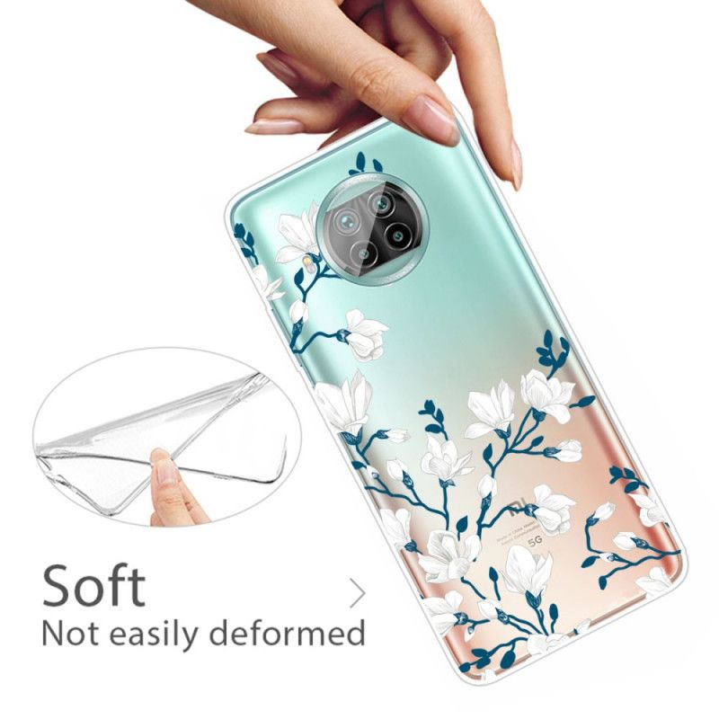 Cover Xiaomi Mi 10T Lite 5G / Redmi Note 9 Pro 5G Mobilcover Hvide Blomster