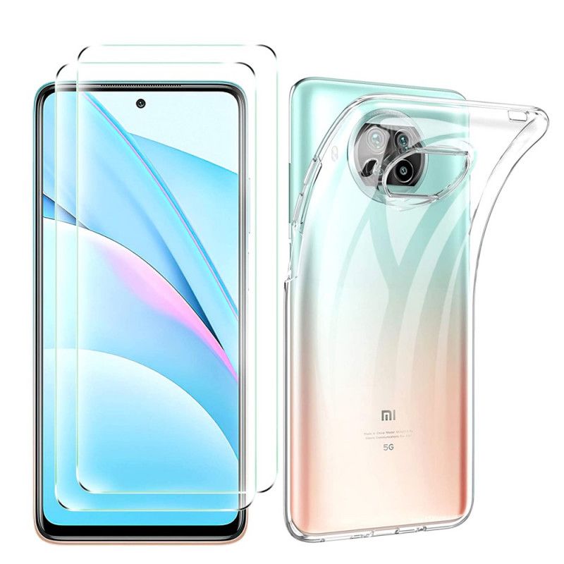 Cover Xiaomi Mi 10T Lite 5G / Redmi Note 9 Pro 5G Mobilcover Og Skærmhærdet Glas