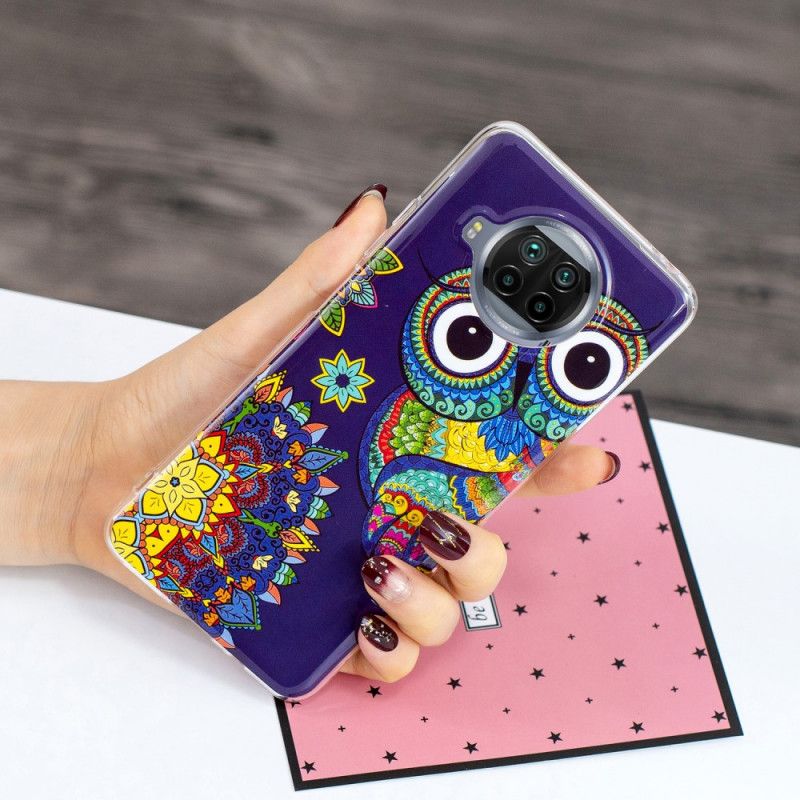 Cover Xiaomi Mi 10T Lite 5G / Redmi Note 9 Pro 5G Neon Mandala Ugle