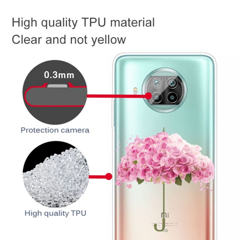 Cover Xiaomi Mi 10T Lite 5G / Redmi Note 9 Pro 5G Paraply I Roser