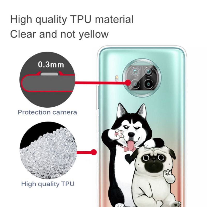 Cover Xiaomi Mi 10T Lite 5G / Redmi Note 9 Pro 5G Sjove Hunde