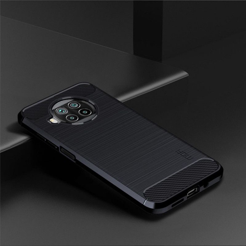 Cover Xiaomi Mi 10T Lite 5G / Redmi Note 9 Pro 5G Sort Kulstofbørstet Mofi Beskyttelse