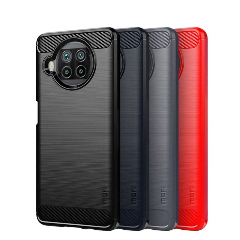 Cover Xiaomi Mi 10T Lite 5G / Redmi Note 9 Pro 5G Sort Kulstofbørstet Mofi Beskyttelse