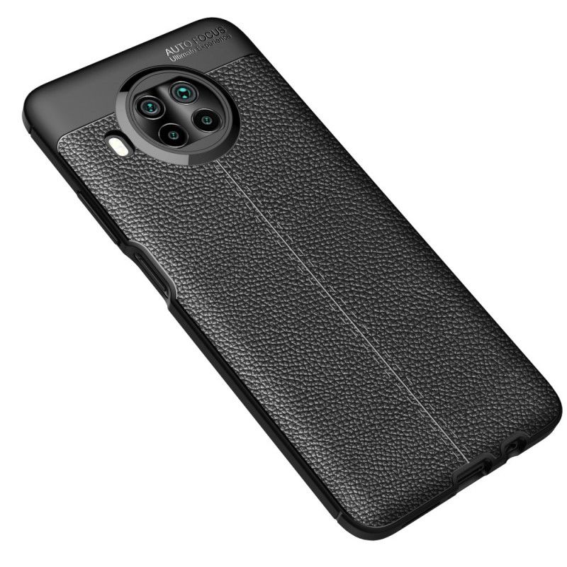 Cover Xiaomi Mi 10T Lite 5G / Redmi Note 9 Pro 5G Sort Lychee-Lædereffekt Beskyttelse