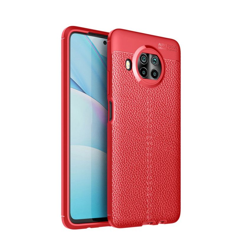 Cover Xiaomi Mi 10T Lite 5G / Redmi Note 9 Pro 5G Sort Lychee-Lædereffekt Beskyttelse