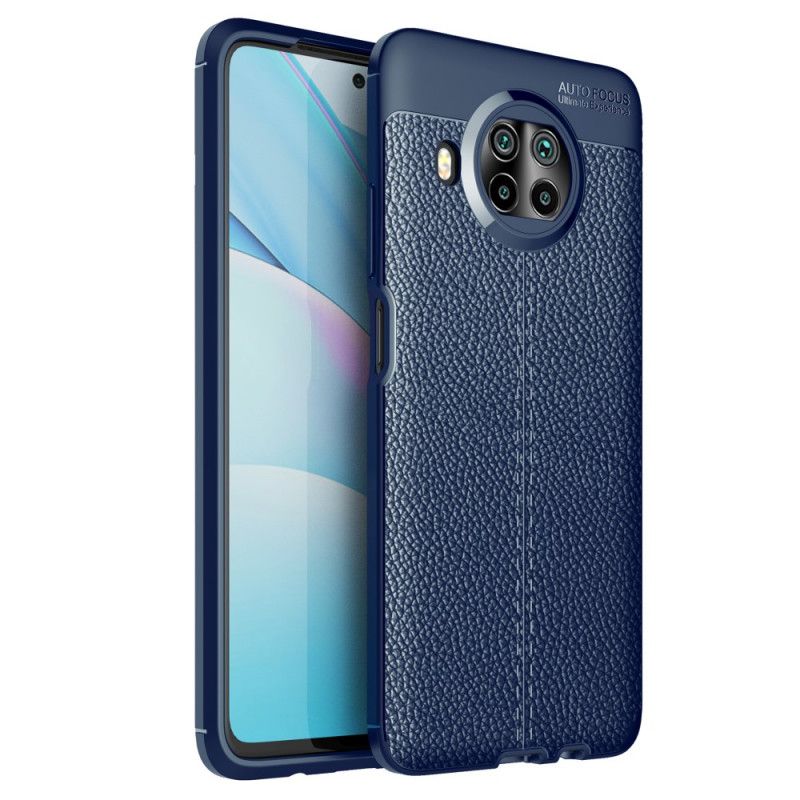 Cover Xiaomi Mi 10T Lite 5G / Redmi Note 9 Pro 5G Sort Lychee-Lædereffekt Beskyttelse