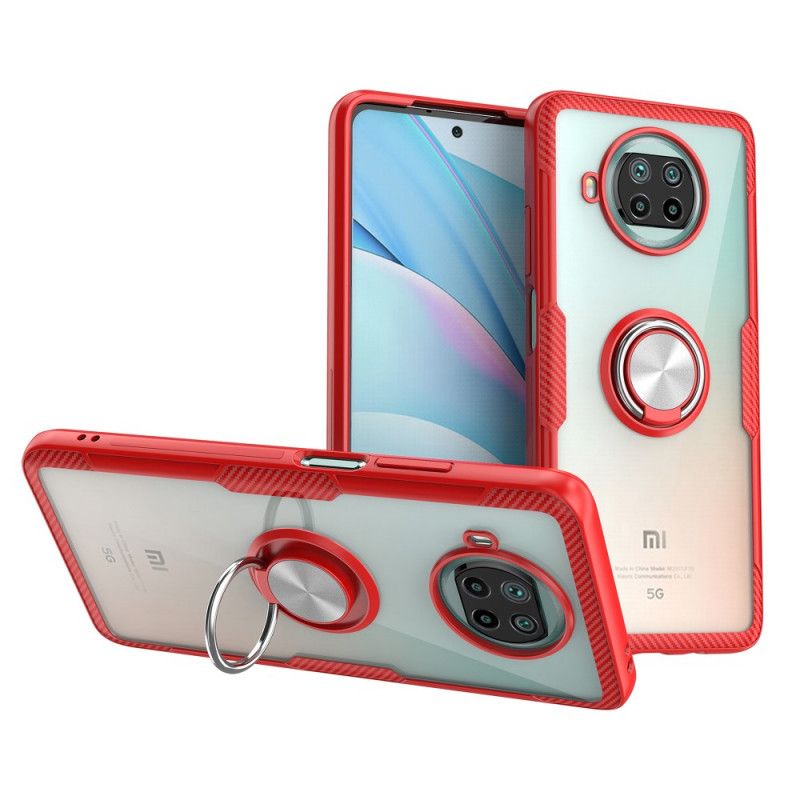 Cover Xiaomi Mi 10T Lite 5G / Redmi Note 9 Pro 5G Sort Ring Og Kulstof