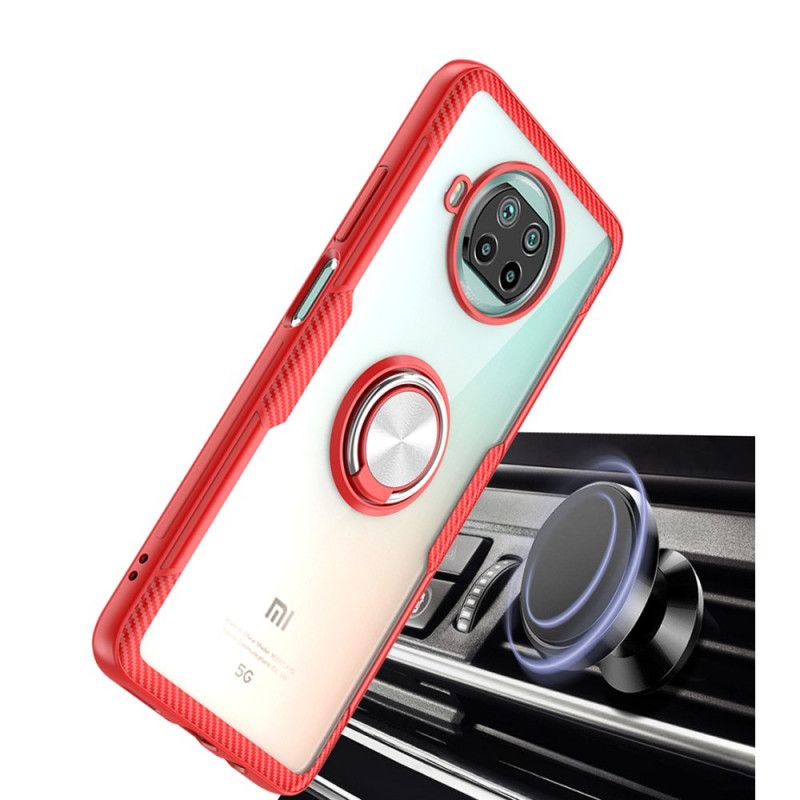 Cover Xiaomi Mi 10T Lite 5G / Redmi Note 9 Pro 5G Sort Ring Og Kulstof