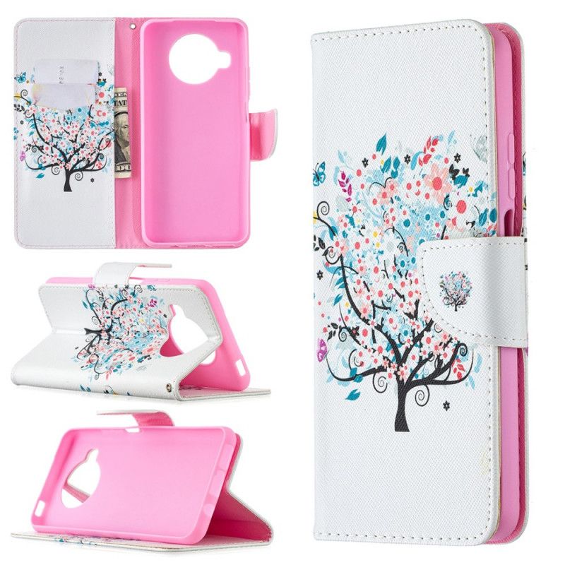 Flip Cover Læder for Xiaomi Mi 10T Lite 5G / Redmi Note 9 Pro 5G Blomstret Træ