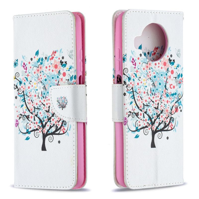 Flip Cover Læder for Xiaomi Mi 10T Lite 5G / Redmi Note 9 Pro 5G Blomstret Træ