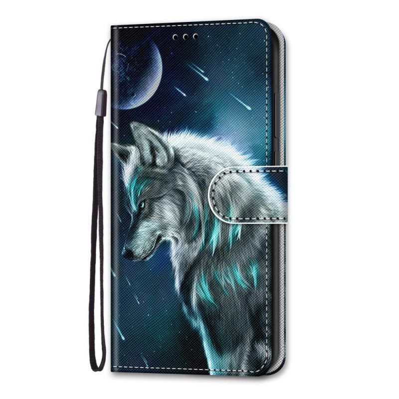 Flip Cover Læder for Xiaomi Mi 10T Lite 5G / Redmi Note 9 Pro 5G Mørkeblå Ulvehund