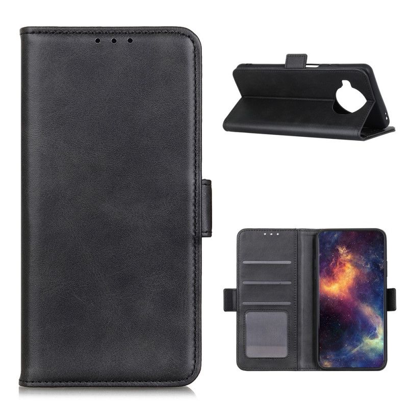 Flip Cover Læder for Xiaomi Mi 10T Lite 5G / Redmi Note 9 Pro 5G Sort Dobbelt Flap