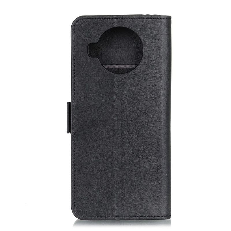 Flip Cover Læder for Xiaomi Mi 10T Lite 5G / Redmi Note 9 Pro 5G Sort Dobbelt Flap