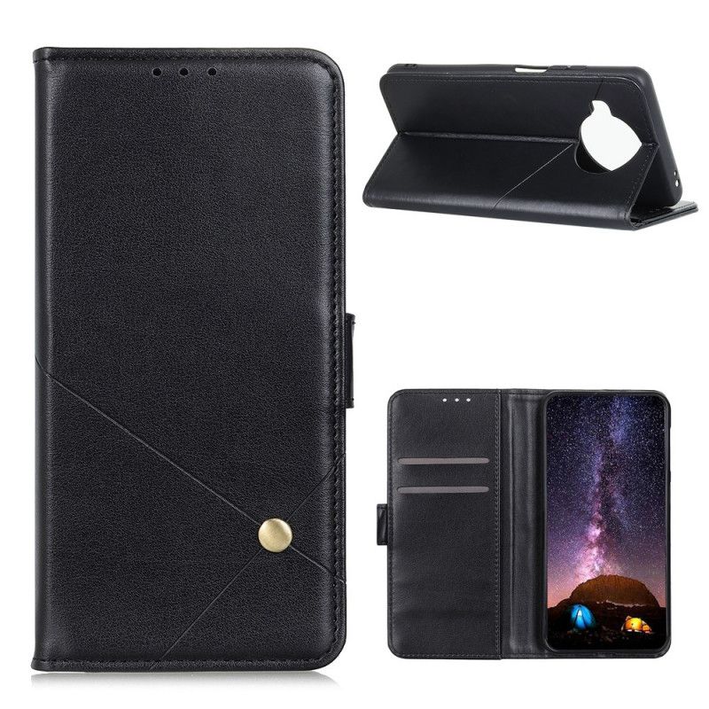 Flip Cover Læder for Xiaomi Mi 10T Lite 5G / Redmi Note 9 Pro 5G Sort Nitte X Design