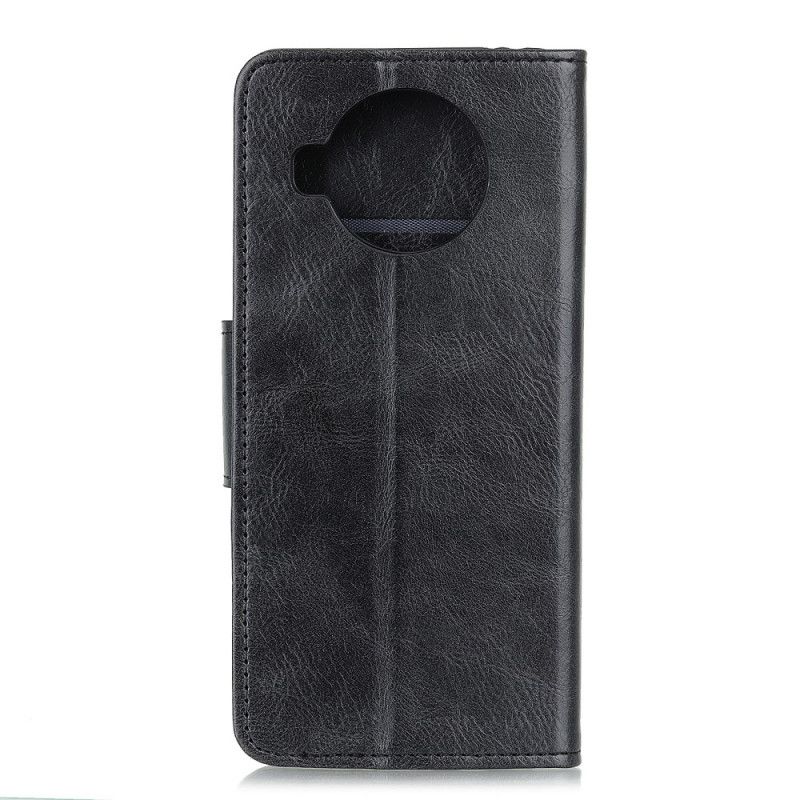 Flip Cover Læder for Xiaomi Mi 10T Lite 5G / Redmi Note 9 Pro 5G Sort Vendbar Låseffekt I Læder