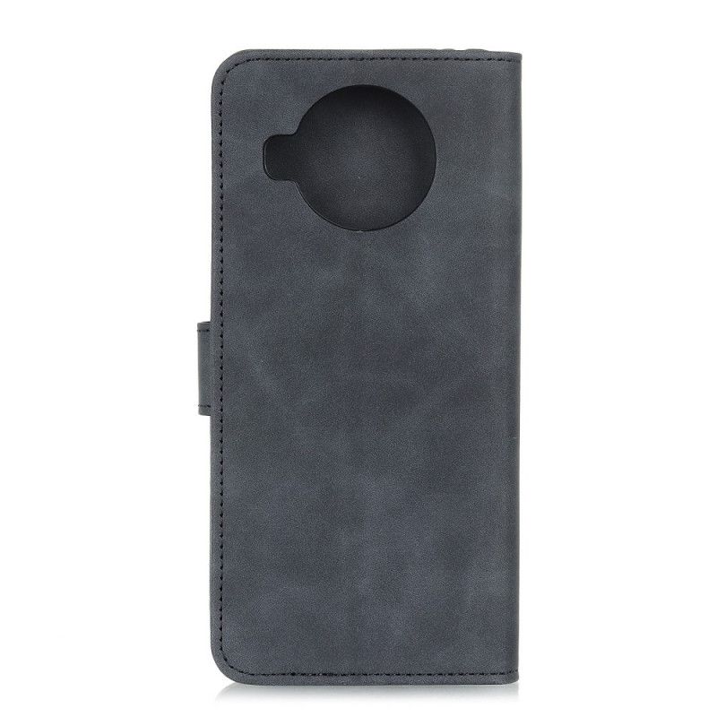 Flip Cover Læder for Xiaomi Mi 10T Lite 5G / Redmi Note 9 Pro 5G Sort Vintage Khazneh Læder Effekt