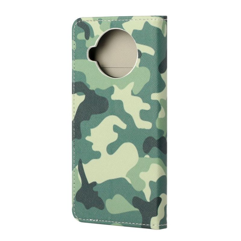 Flip Cover Læder Xiaomi Mi 10T Lite 5G / Redmi Note 9 Pro 5G Camouflage Beskyttelse