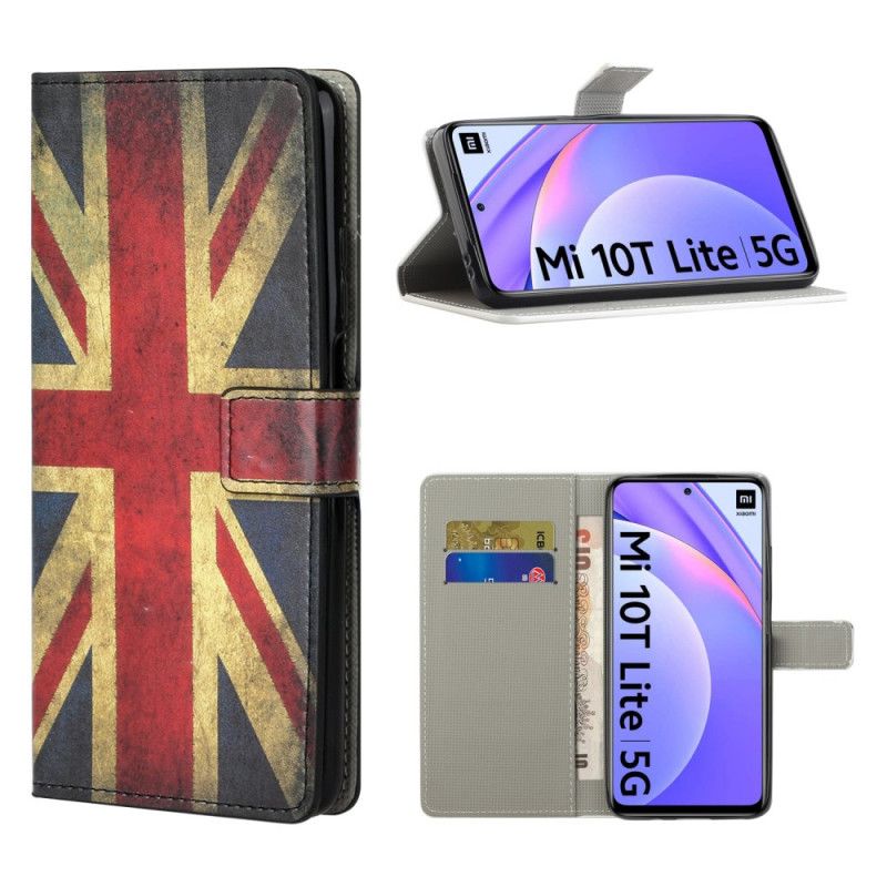 Flip Cover Læder Xiaomi Mi 10T Lite 5G / Redmi Note 9 Pro 5G Englands Flag Original