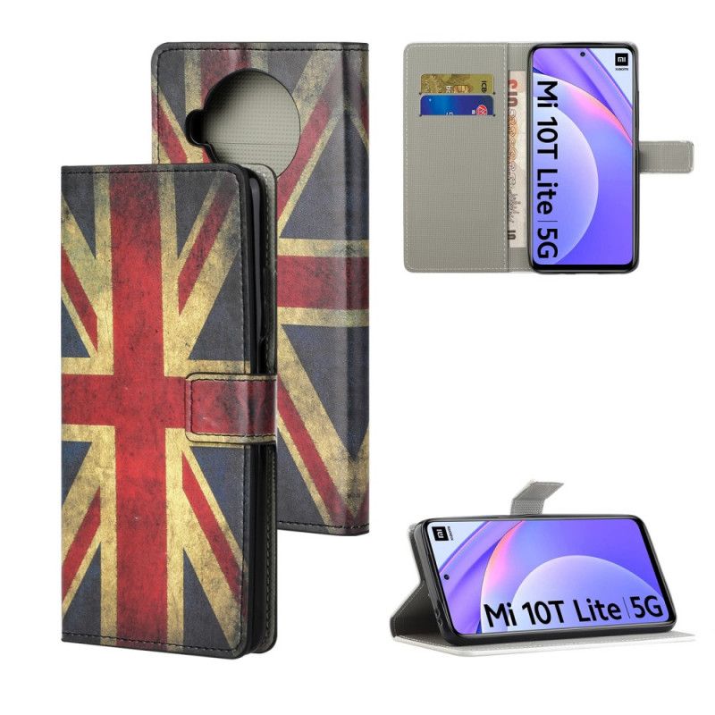 Flip Cover Læder Xiaomi Mi 10T Lite 5G / Redmi Note 9 Pro 5G Englands Flag Original