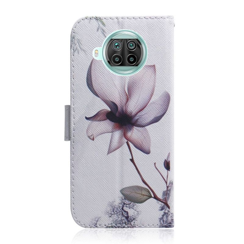 Flip Cover Læder Xiaomi Mi 10T Lite 5G / Redmi Note 9 Pro 5G Gammel Rosenblomst