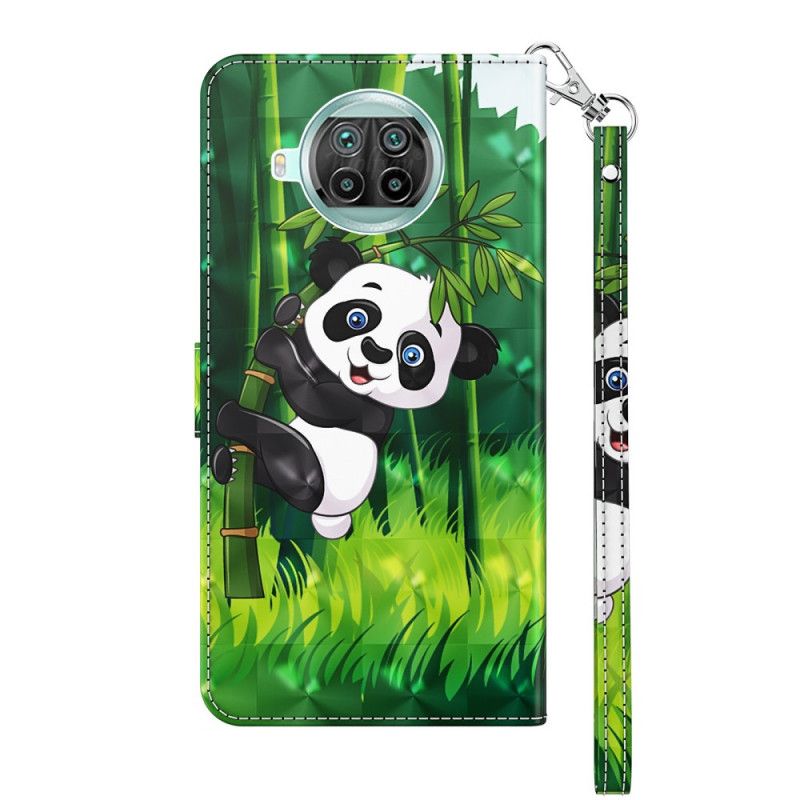 Flip Cover Læder Xiaomi Mi 10T Lite 5G / Redmi Note 9 Pro 5G Panda Og Bambus Beskyttelse