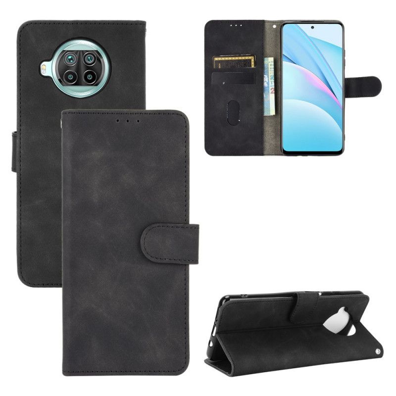 Flip Cover Læder Xiaomi Mi 10T Lite 5G / Redmi Note 9 Pro 5G Sort Hud-Touch