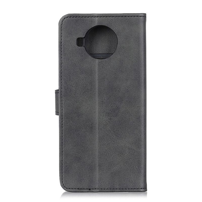 Flip Cover Læder Xiaomi Mi 10T Lite 5G / Redmi Note 9 Pro 5G Sort Mat Læder Effekt