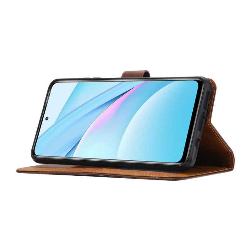 Flip Cover Læder Xiaomi Mi 10T Lite 5G / Redmi Note 9 Pro 5G Sort Med Rem