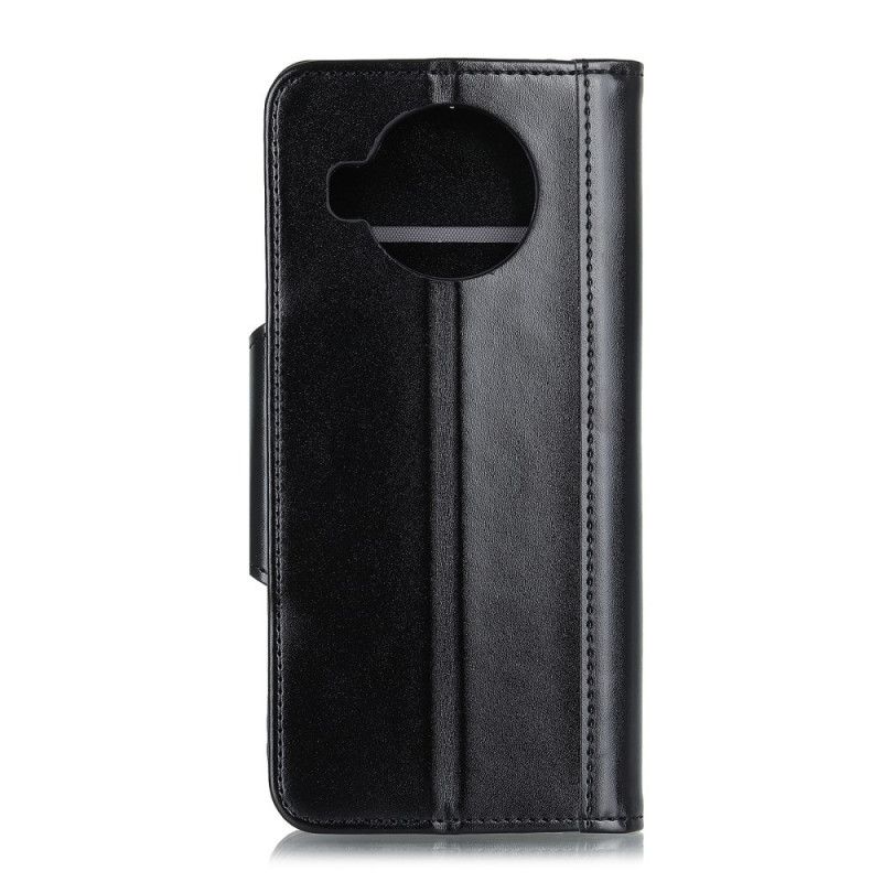 Flip Cover Læder Xiaomi Mi 10T Lite 5G / Redmi Note 9 Pro 5G Sort Sølvspænde