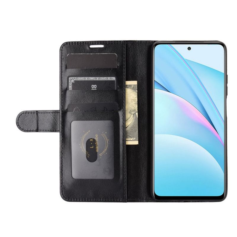 Flip Cover Læder Xiaomi Mi 10T Lite 5G / Redmi Note 9 Pro 5G Sort Ultra Kunstlæder