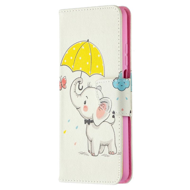 Flip Cover Xiaomi Mi 10T Lite 5G / Redmi Note 9 Pro 5G Mobilcover Baby Elefant