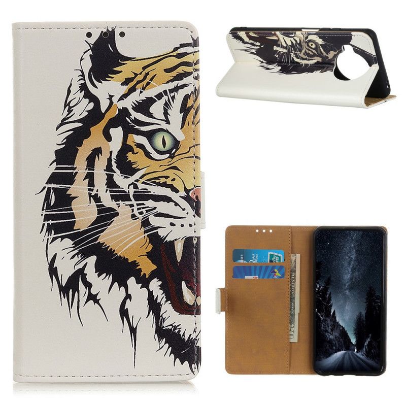 Flip Cover Xiaomi Mi 10T Lite 5G / Redmi Note 9 Pro 5G Mobilcover Hård Tiger