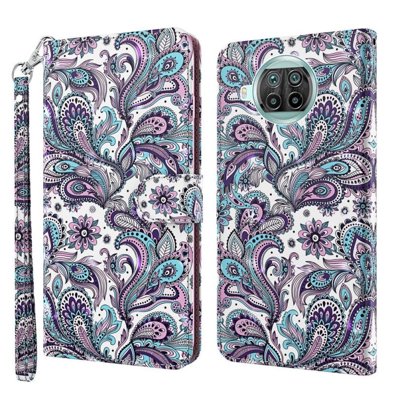 Flip Cover Xiaomi Mi 10T Lite 5G / Redmi Note 9 Pro 5G Mønstrede Blomster