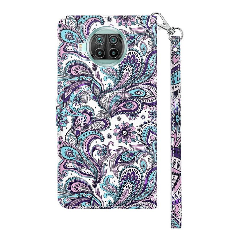 Flip Cover Xiaomi Mi 10T Lite 5G / Redmi Note 9 Pro 5G Mønstrede Blomster