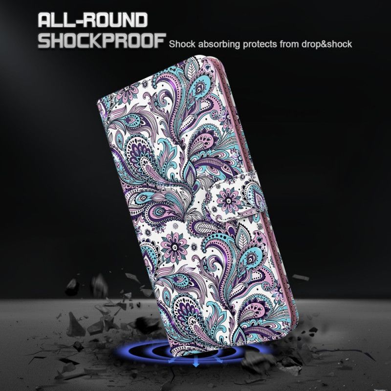 Flip Cover Xiaomi Mi 10T Lite 5G / Redmi Note 9 Pro 5G Mønstrede Blomster