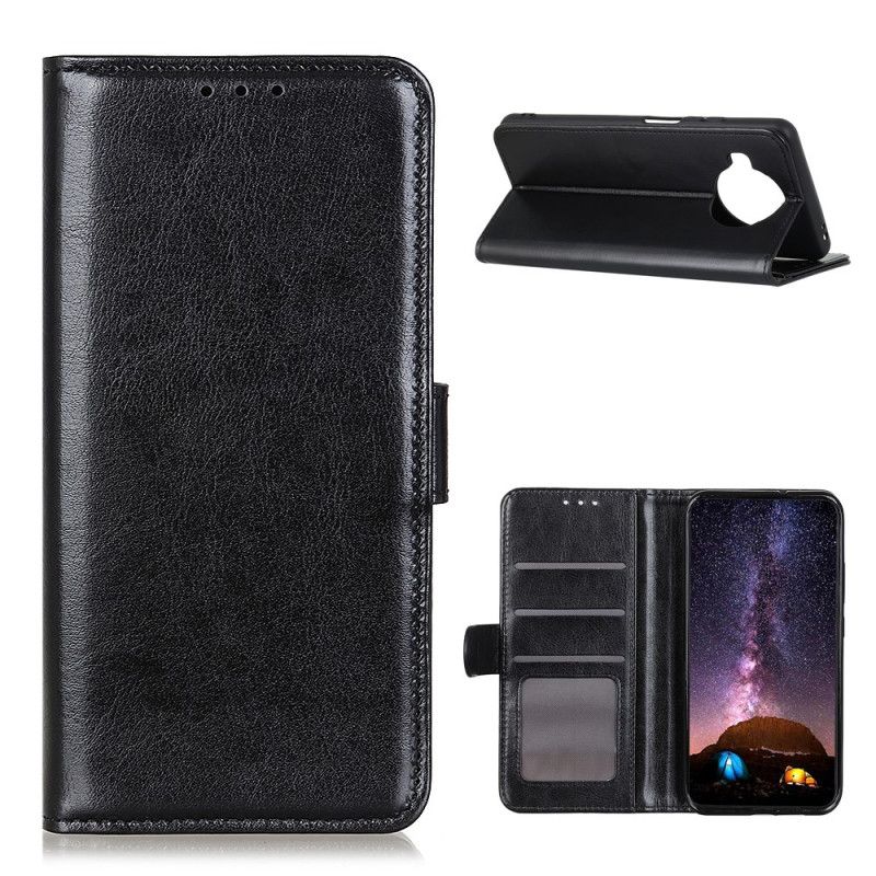 Flip Cover Xiaomi Mi 10T Lite 5G / Redmi Note 9 Pro 5G Sort Finesse Imiteret Læder