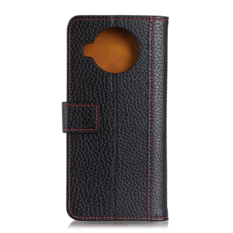 Flip Cover Xiaomi Mi 10T Lite 5G / Redmi Note 9 Pro 5G Sort Lychee-Lædereffekt