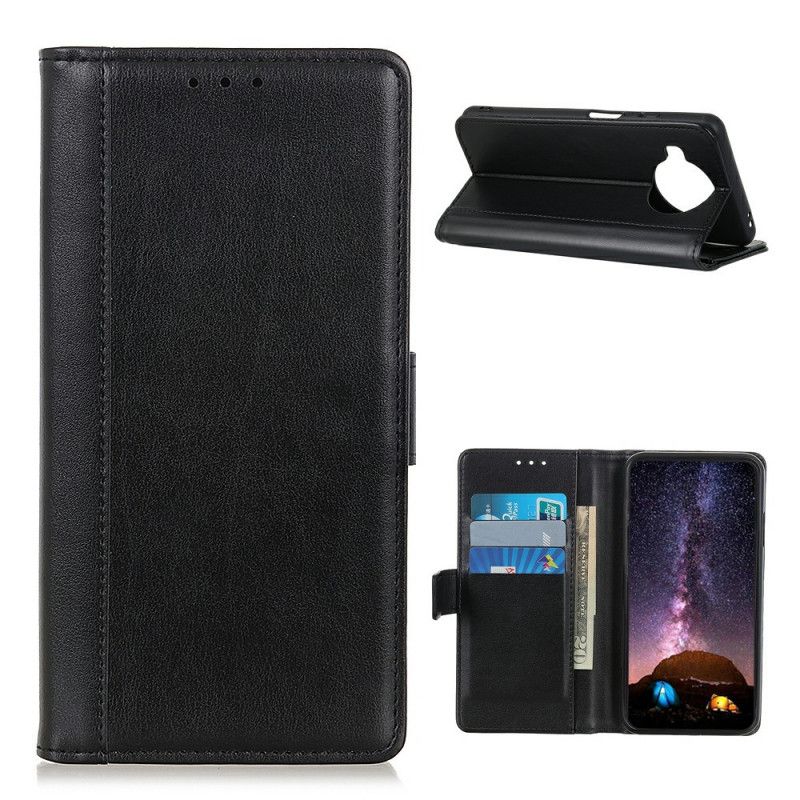 Flip Cover Xiaomi Mi 10T Lite 5G / Redmi Note 9 Pro 5G Sort Mobilcover Læderstil