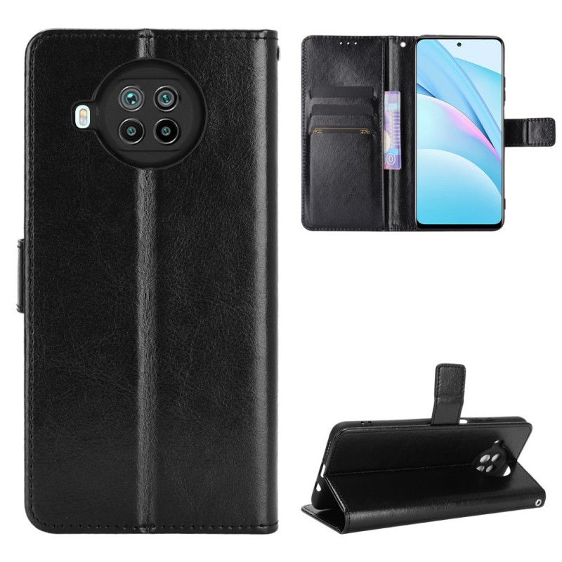 Flip Cover Xiaomi Mi 10T Lite 5G / Redmi Note 9 Pro 5G Sort Mobilcover Prangende Kunstlæder