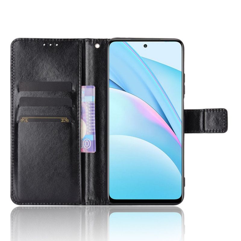 Flip Cover Xiaomi Mi 10T Lite 5G / Redmi Note 9 Pro 5G Sort Mobilcover Prangende Kunstlæder