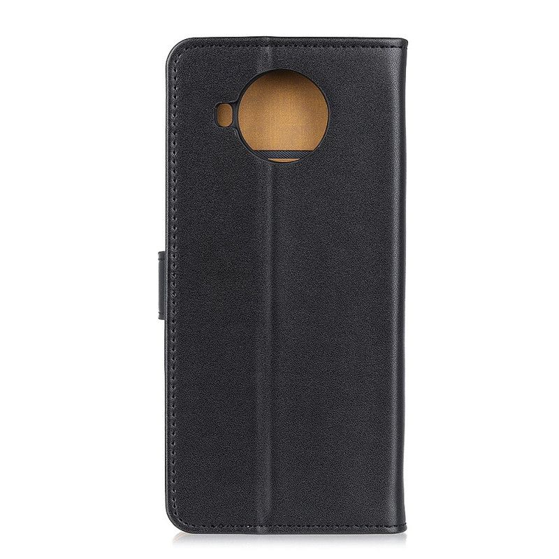 Flip Cover Xiaomi Mi 10T Lite 5G / Redmi Note 9 Pro 5G Sort Simpelt Imiteret Læder