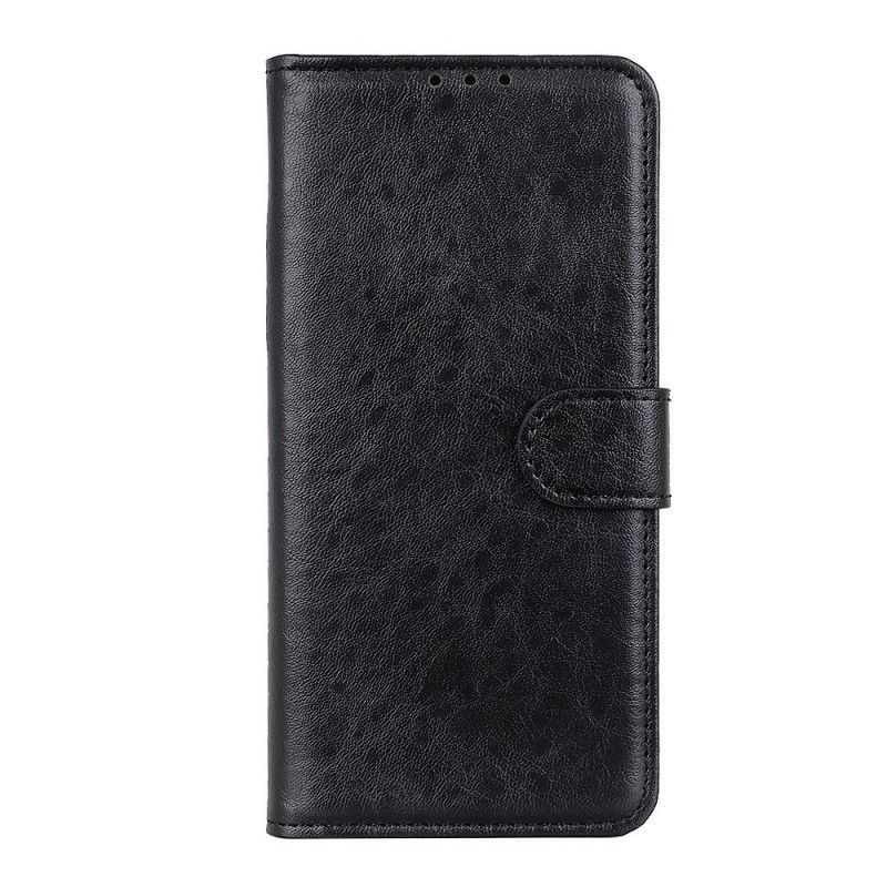 Flip Cover Xiaomi Mi 10T Lite 5G / Redmi Note 9 Pro 5G Sort Struktureret Kunstlæder