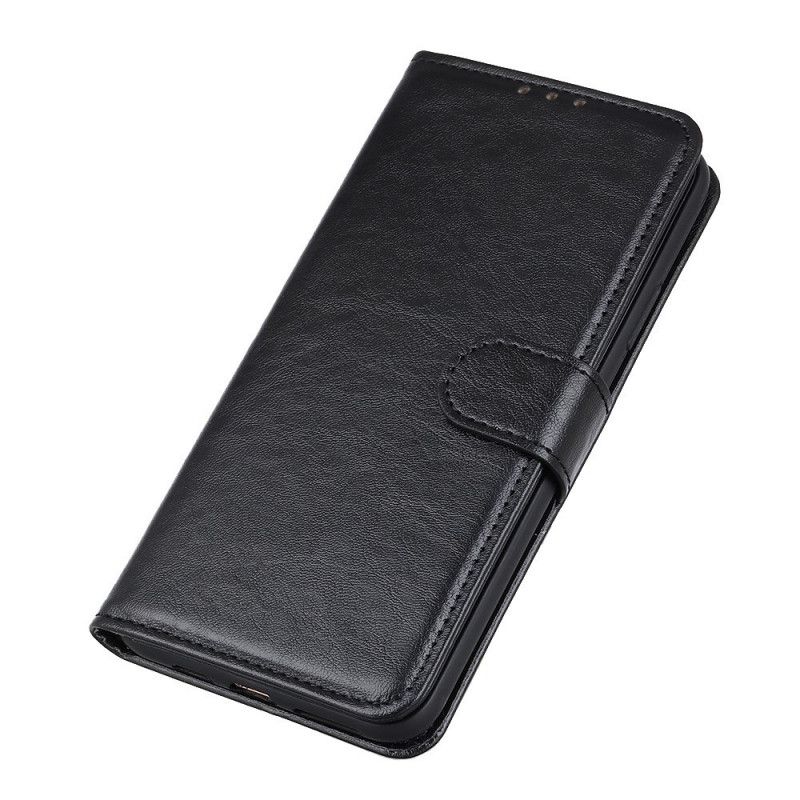 Flip Cover Xiaomi Mi 10T Lite 5G / Redmi Note 9 Pro 5G Sort Struktureret Kunstlæder