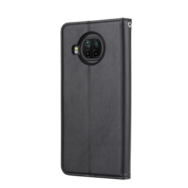 Læder Cover Xiaomi Mi 10T Lite 5G / Redmi Note 9 Pro 5G Sort Kortholder