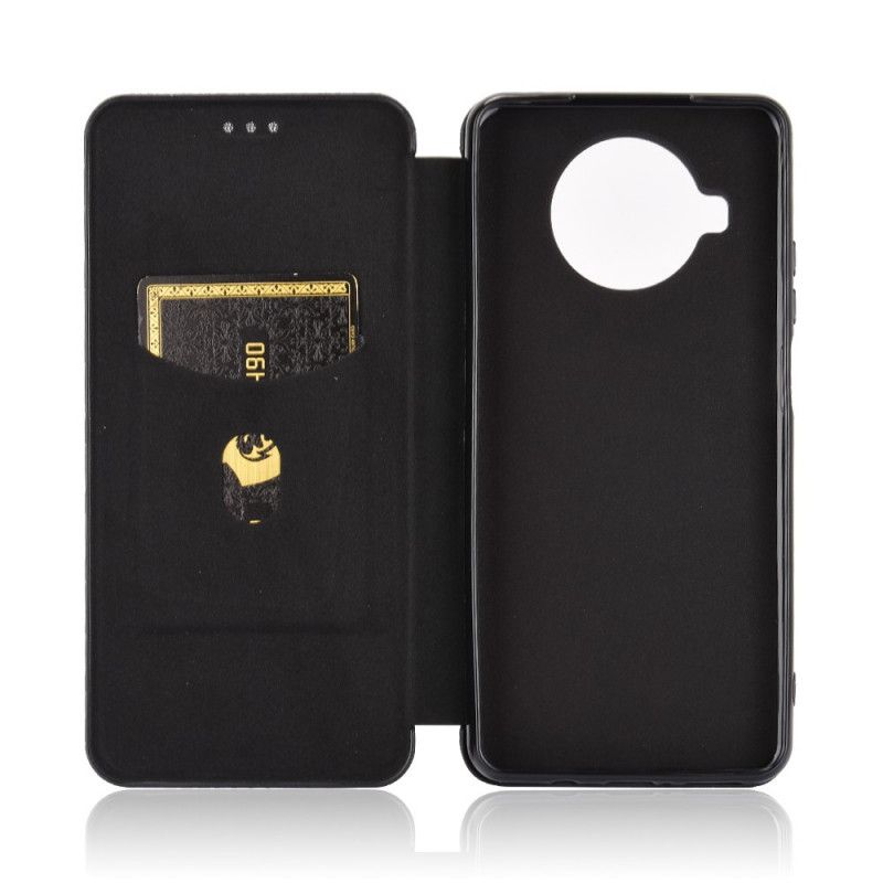 Læder Cover Xiaomi Mi 10T Lite 5G / Redmi Note 9 Pro 5G Sort Kulfiber