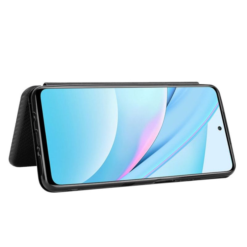 Læder Cover Xiaomi Mi 10T Lite 5G / Redmi Note 9 Pro 5G Sort Kulfiber