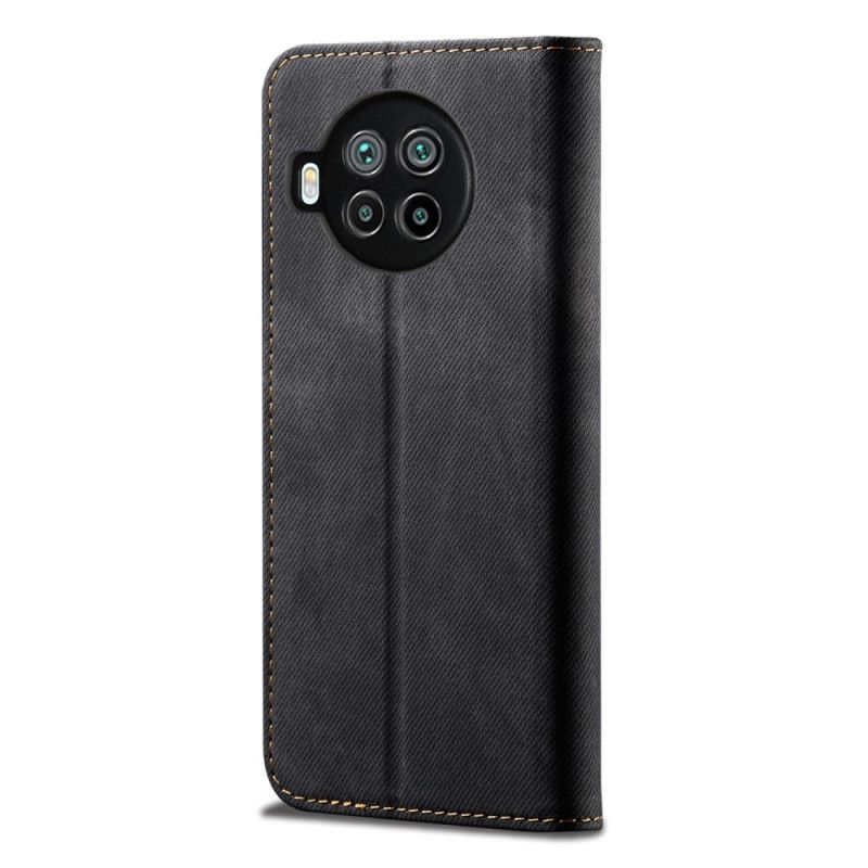 Læder Cover Xiaomi Mi 10T Lite 5G / Redmi Note 9 Pro 5G Sort Mobilcover Jeansstof