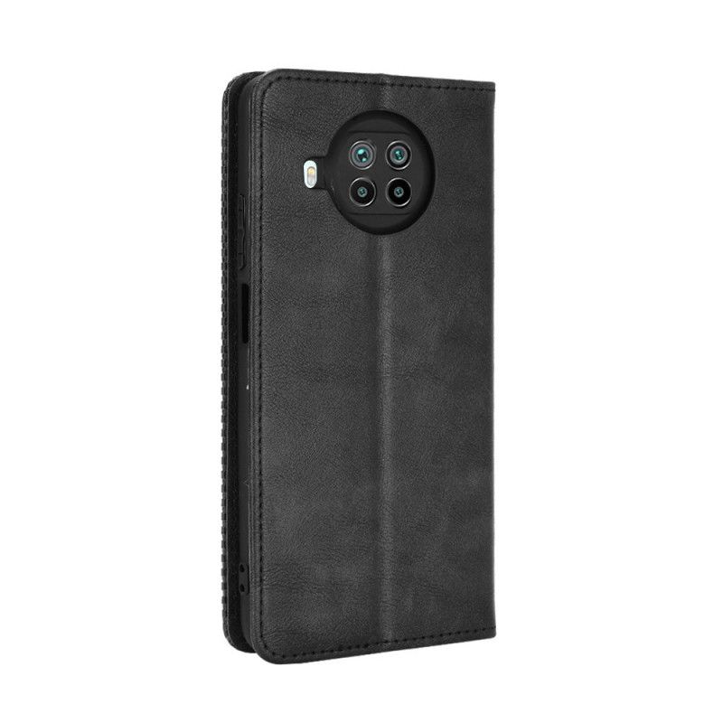 Læder Cover Xiaomi Mi 10T Lite 5G / Redmi Note 9 Pro 5G Sort Mobilcover Vintage Effekt