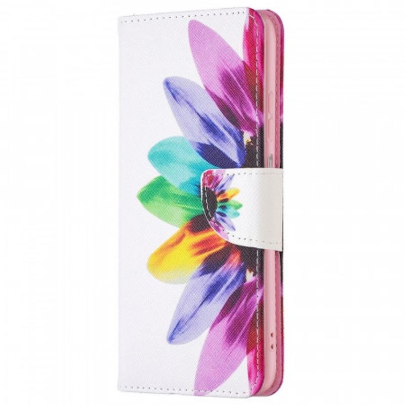 Flip Cover Samsung Galaxy M23 5G Akvarel Blomst